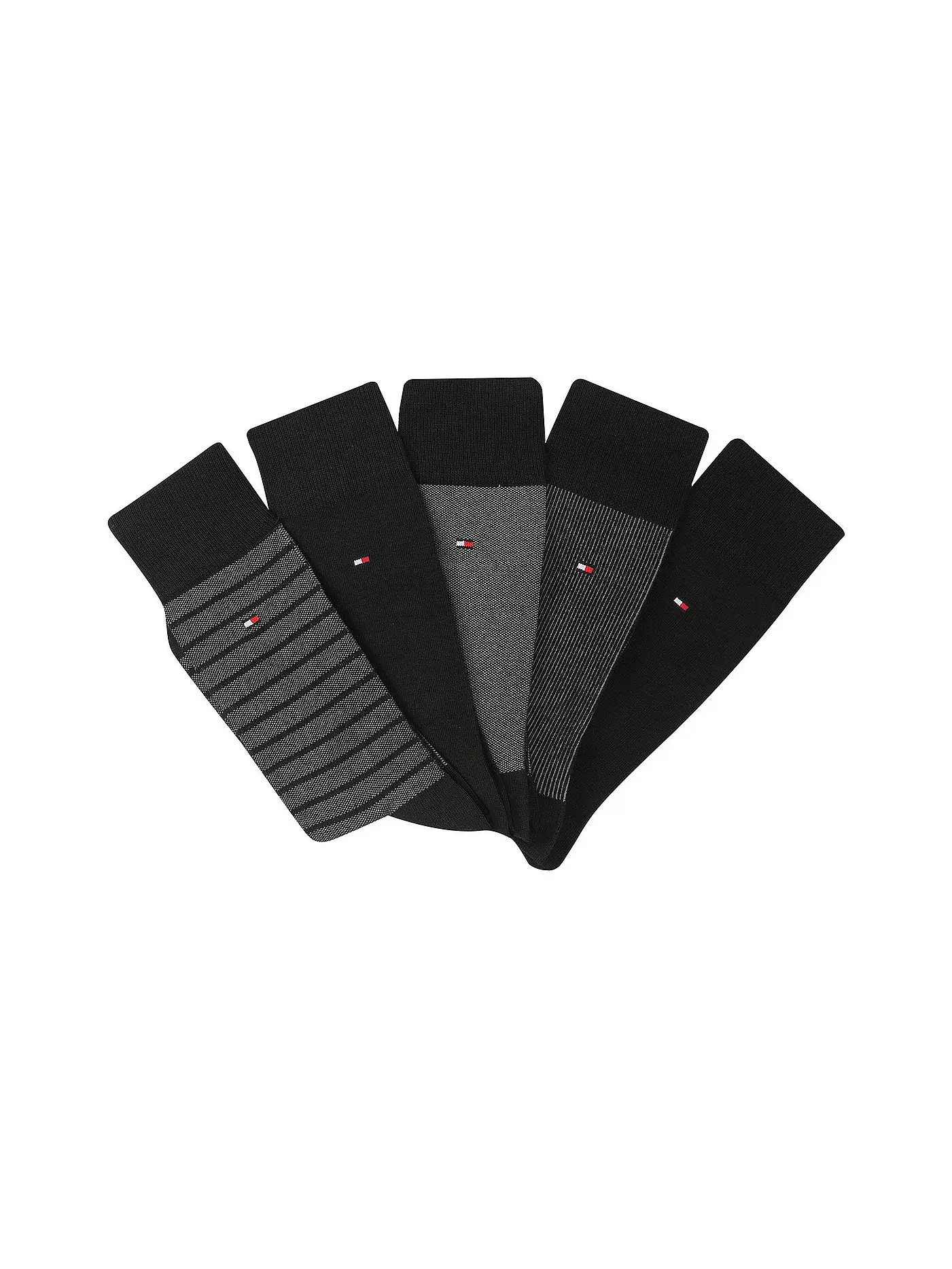 TOMMY HILFIGER | Socken Geschenkbox 5er Pkg black | 